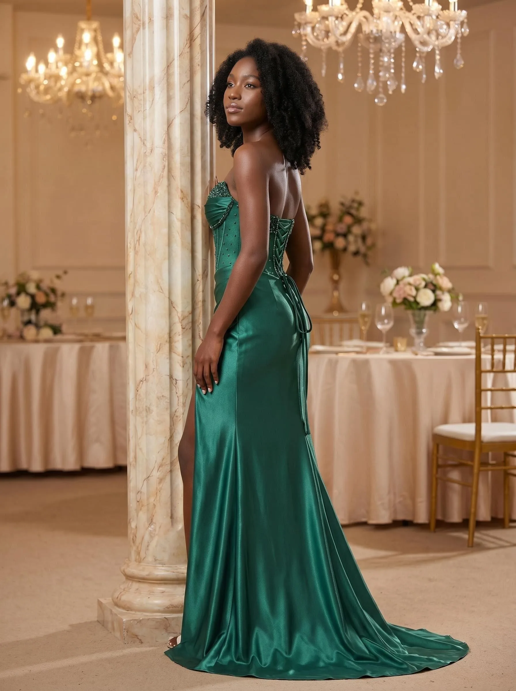 formal gowns for tall women a line column floor length fit guide