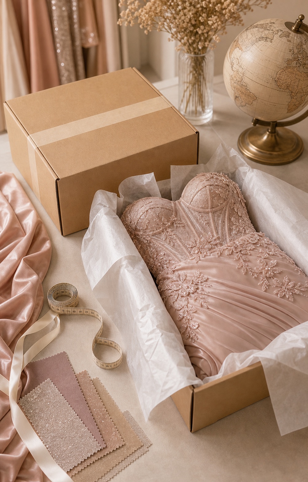 international shipping prom dress delivery timeline DHL package
