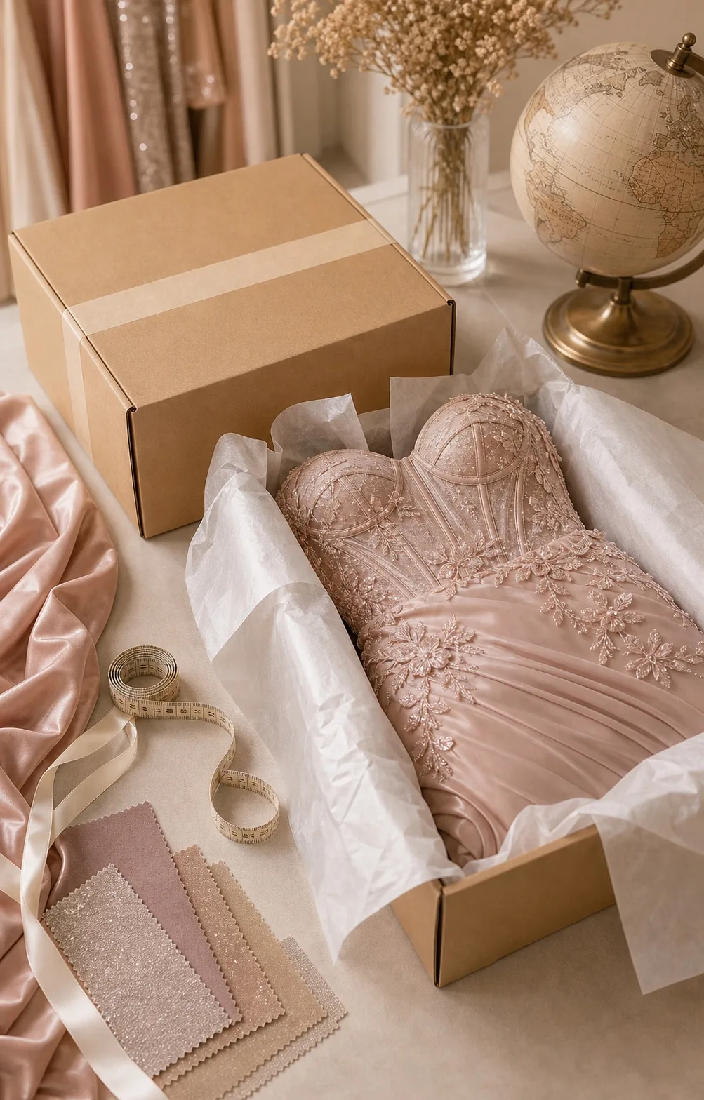 international shipping prom dress delivery timeline DHL package